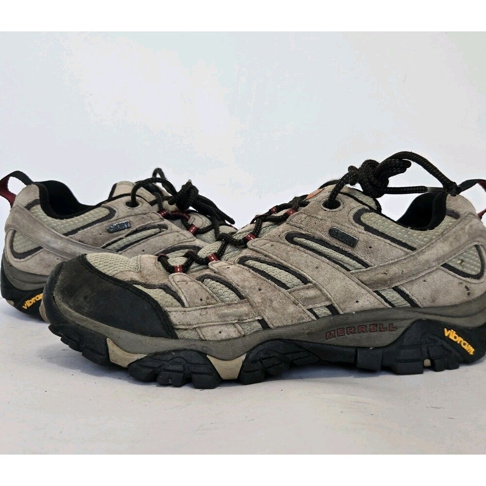 Merrell Shoes Mens 11 Moab 2 Mid Waterproof Hiking Boots Suede Vibram J06011